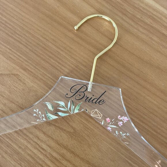 "Bride" Acrylic Hanger for Weddings - Picture 2 of 5